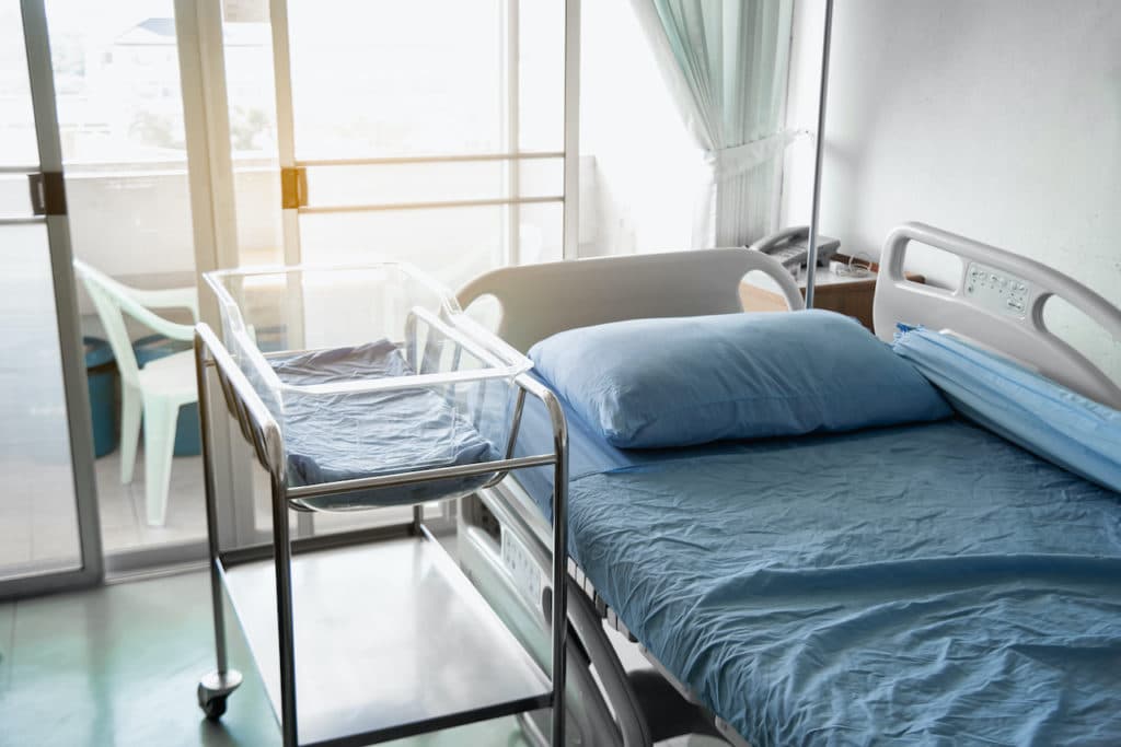 Euipped Hospital Room With Baby Bed | Birth Injury Law Firm in New York | Gash & Associates, P.C.