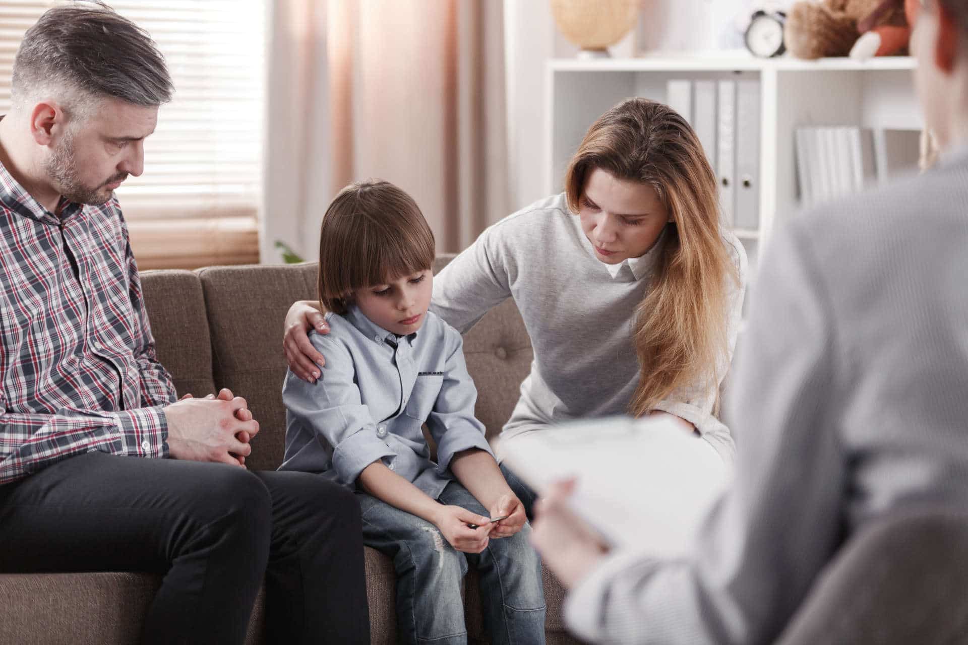 Mother, Father and Son During a Family Therapy | Surgical Errors Lawyer | Gash & Associates, P.C.