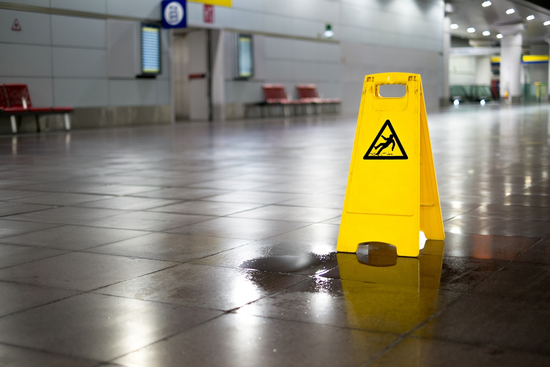 Warning of a wet floor hazard on property | premises liability lawyer nyc | Gash & Associates, P.C.