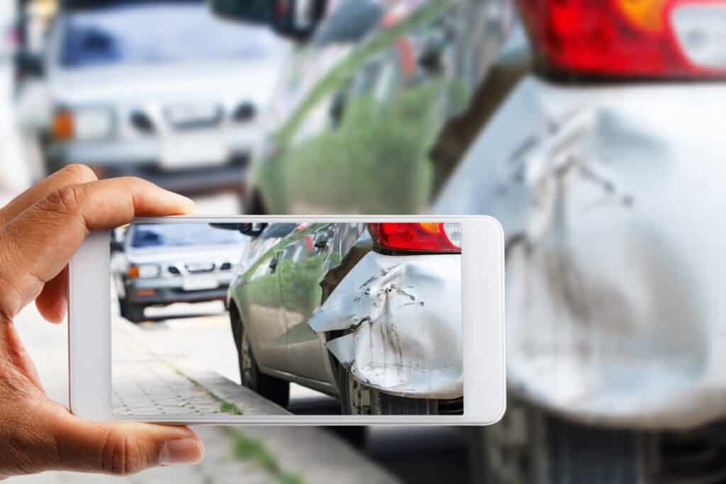 Man Recording Car Accident | Motor Vehicle Accident Lawyers in New York | Gash & Associates, P.C.
